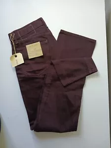 Jeans Size 30 - 31 Rare Burgundy Skinny Jeans Rag & Bone Slim Leg Nwt - Picture 1 of 7