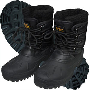 Warme Winterstiefel wasserdichte Schneestiefel Gummistiefel Thermo Boots schwarz