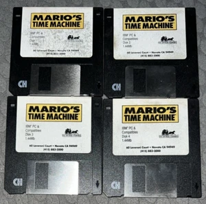 Disquetes Nintendo Mario's Time Machine MS-DOS Videojuego PC Discos Solo Y - Imagen 1 de 6