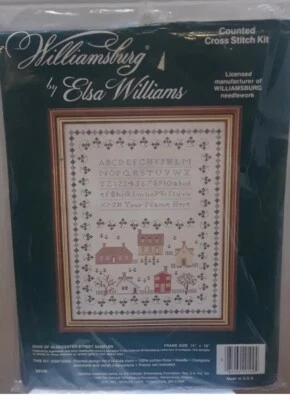 Elsa Williams Williamsburg Duke Of Gloucester Cross Stitch Sampler 29109 NEW - Image 1 of 4