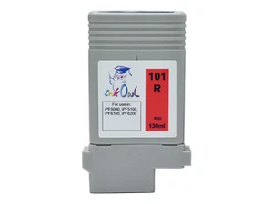 InkOwl 130ml Compatible Cartridge for CANON PFI-101R RED iPF5000 iPF5100 - Picture 1 of 1