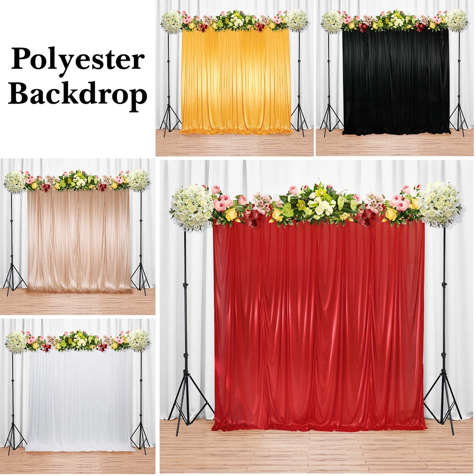 Hochwertig Stoff Hochzeit Party Hintergrund Fotografie Drapieren Vorhänge - Bild 1 von 1
