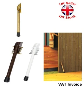 Gate Fence Garage Shed Door Foot Kick Foot Yellow Brown or White 23 cm 9" - Picture 1 of 1