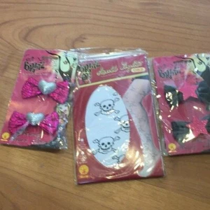 Bratz hair bows & child S skull tights lot - Picture 1 of 7