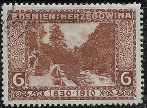 Bosnia y Herzegovina 1910 S#50 usado🔥RAMA VALLEY🔥 - Imagen 1 de 1