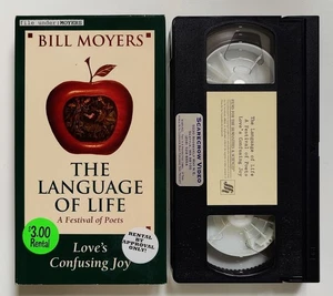 Love’s Confusing Joy - Bill Moyers Poetry Series The Language of Life - VHS 1995 - Picture 1 of 3