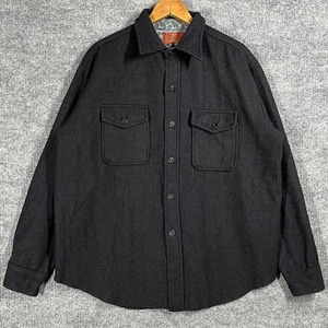 VINTAGE CPO Shirt Mens Size Large Wool Shacket US Navy Sears Kings Road - Picture 1 of 14