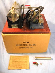 Vintage Jensen Electric Live Steam Engine Model #5 & Box - Bild 1 von 23