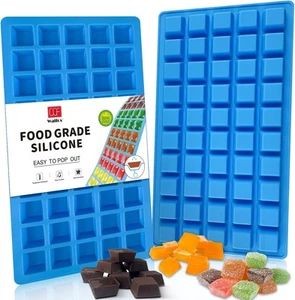Mini Square-Terrace Silicone Chocolate 2pcs Molds - 50-Cavity - Picture 1 of 6