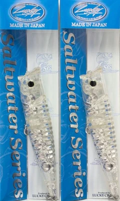 (LOTE DE 2) LUCKY CRAFT SW G-SPLASH 120 HD 1/2 OZ SWGS120HD-050 KL TRANSPARENTE H3234 Foto 1 de 3