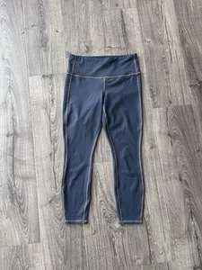 Athleta High Rise Shine Chaturanga  Tight Yoga Leggings (869055) Blue - Small - Picture 1 of 4