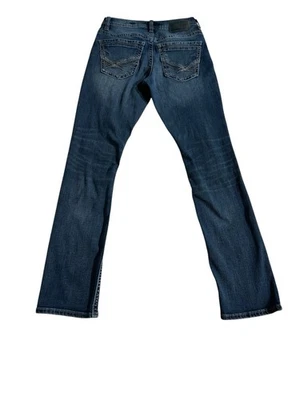 BKE Jake Straight Denim Blue Jeans Mens 27x32 Fade Wash Thick Stitch - Image 1 of 4