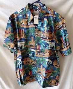 Reyn Spooner American Classics Hawaiihemd Large Surf Auto Wellen CURT - Bild 1 von 5