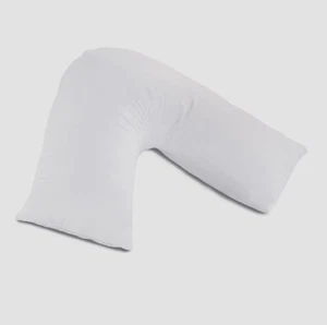 Lancashire Textiles V-shaped nursing Pillow Hollowfibre Washable New RRP £23.99 - Picture 1 of 4