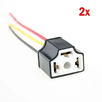 2x H4 Keramik Lampensockel Lampen Stecker Lampenstecker Fassung Sockel - Image 1 of 4