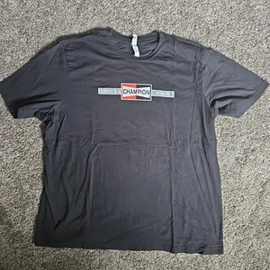 Champion Spark Plugs Black Size 3XL "Thare's a Champion in Here" Short Sleeve - Picture 1 of 6