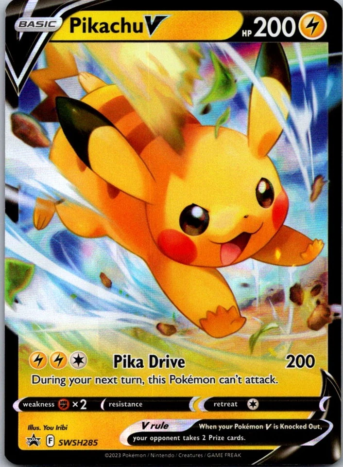 Pikachu V SWSH285 SWSH: Sword & Shield Promo Cards Promo Holo NM - Image 1 of 2