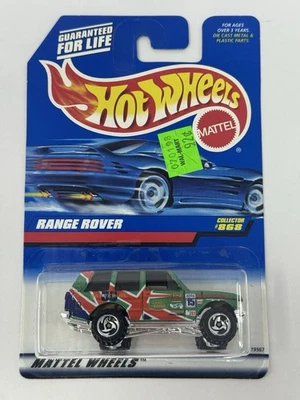 1998 Hot Wheels British Flag Green Range Rover #868 A14 - Image 1 of 4