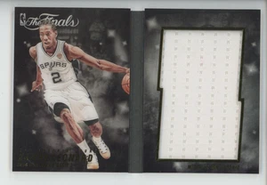 KAWHI LEONARD GAME-WORN JERSEY PATCH 2014-15 PANINI PREFERRED THE FINALS BOOKLET - Picture 1 of 2