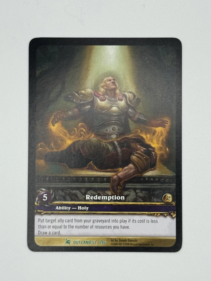 World of Warcraft TCG Outland 51/246 Extended Art Redemption - Image 1 of 1