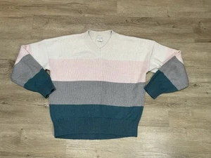 Abercrombie Kids Sweater Big Kids Size 17 / 18 Junior's Girls Striped Teen - Picture 1 of 8