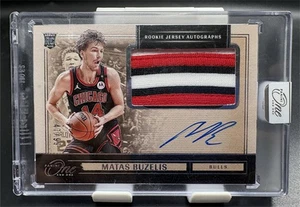 2024-25 Panini One and One Matas Buzelis Rookie Jersey Patch Auto RC RPA /99 - Picture 1 of 2