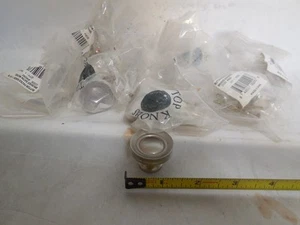 Lot of 9 Vintage Brushed Satin Nickel Drawer Pulls Round Knobs - Bild 1 von 3