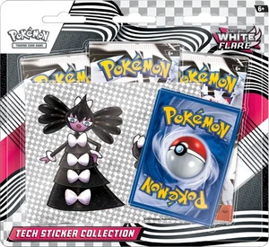 Pokemon TCG Scarlet & Violet 10.5 White Flare Tech Sticker Blister Pack - 3 Pack - Picture 1 of 2
