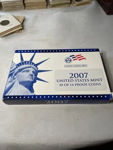 2007 US Mint Proof Coins Set With COA & OGP (10 of 14 Coins) - Picture 1 of 3