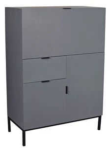 Computertisch Sekretär Vintage Design Klappsekretär Büroschrank Halbschrank - Bild 1 von 6
