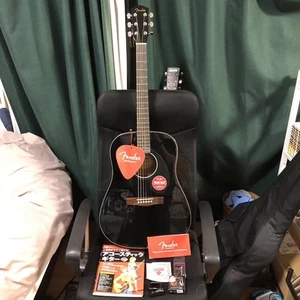 Akustikgitarre Fender CD-60S schwarz mit Koffer - Bild 1 von 10
