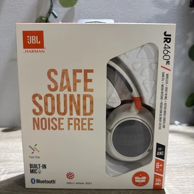 Auriculares inalámbricos sobre la oreja JBL JR 460NC - blancos Foto 1 de 4