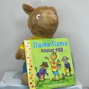 Kohls Cares Llama Llama 10” Plush With Easter Egg Book. Anna Dewdney NWT - Picture 1 of 4