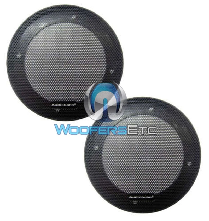 2 AUDIOBAHN NEW 5 1/4" GRILLS COMPONENT SPEAKER PROTECTIVE COVERS 5.25" PAIR - Image 1 of 1