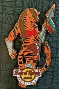 2019 HARD ROCK CAFE WASHINGTON DC SEXY FEMALE TIGRESS WARRIOR LE PIN - Picture 1 of 1