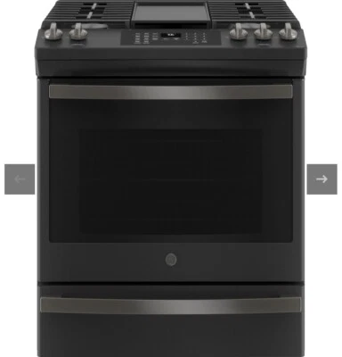 GE JGS760FPDS 30" Black Slate Slide-In Gas Range with 5 Sealed Burners - Image 1 of 4