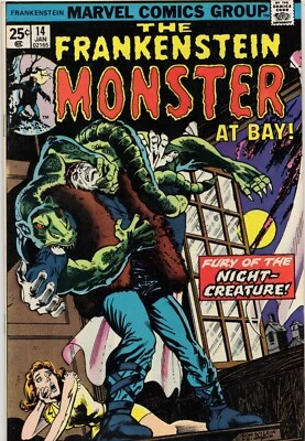 The Frankenstein Monster at Bay Comic Book #14 Jan 1975 Marvel Grade VF+ 8.5 - Image 1 of 4