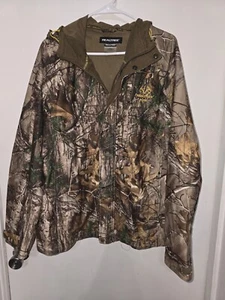 Realtree AP Insulated Hooded Camo Camouflage Hunting Jacket Mens M - Picture 1 of 3