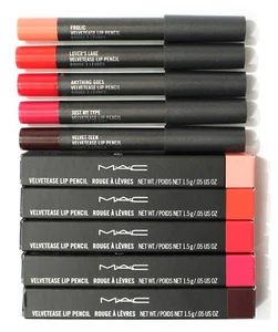 MAC Velvetease Lip Pencil Crayon 0.05 oz / 1.5 g Your Choose Colors Authentic - Picture 1 of 4