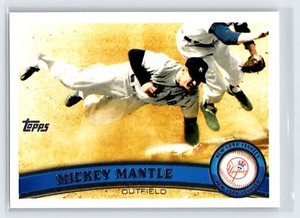 MICKEY MANTLE 2011 Topps Baseball Card #7 New York Yankees Hall of Fame