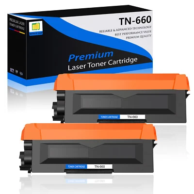 2PK TN660 TN630 Toner Cartridge for Brother HL-L2300D L2320D L2340DW Printer - Image 1 of 4