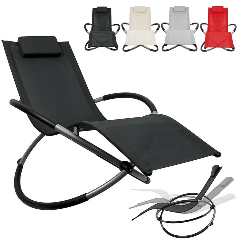 Mucola Schaukelliege,160x80x90cm - Anthrazit (10004052)