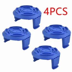 4pcs Spool Cover Cap For Mac Allister Mgtp18li Grass Trimmer Strimmers Blue - Picture 1 of 6