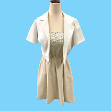 Vintage Donna Morgan For Non Stop Seersucker Sun Dress W/ Jacket Small - Med