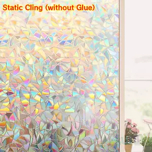 5M Bubble Free Frosted Window Film Self Adhesive Etched Privacy Glass-Vinyl Film - Picture 1 of 19