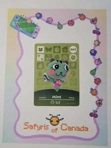 Carte amiibo Animal Crossing comme neuf #063 authentique jamais numérisée - Photo 1/3