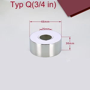 Stainless Steel Water Pipe Wall Covers Bathroom Shower Faucet Cover 24-35mm - Picture 1 of 23