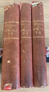 Peoples of the World volumes 1 to 6 By Robert Brown 3 book set 1900 Edition. - Picture 1 of 6