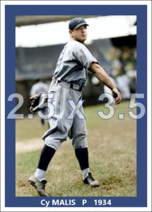 Cy Malis - 1934 Philadelphia Phillies - choose a style - colorized print - Picture 1 of 3