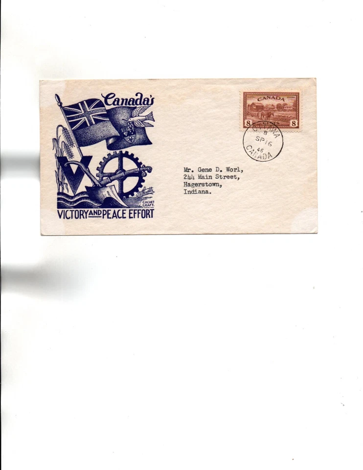 Sc#268 FDC STAEHLE (BLUE) cachet - Image 1 of 1